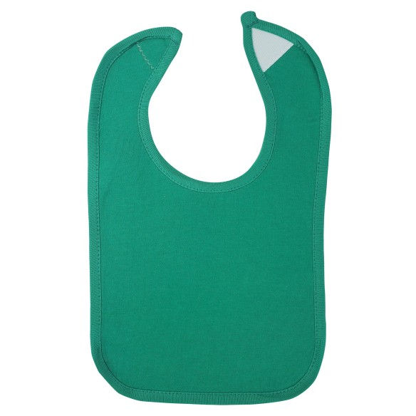 2-Ply Interlock Solid Green Infant Bib