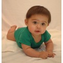 Green Interlock Short Sleeve Onezie