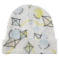 Printed Rib Knit Beanie "Baby's First Cap"