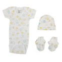 3 Piece Gift Set - Bunny Print