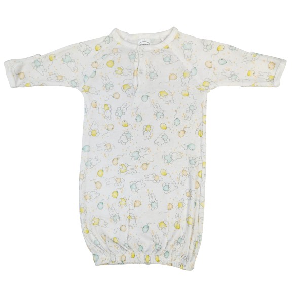 Infant Gowns Girls Butterfly Print 