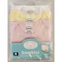 Girl's Rib Knit Pastel Short Sleeve Onezie 3-Pack