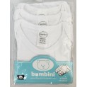 Rib Knit White Long Sleeve Onezie 3-Pack