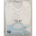Rib Knit White Sleeveless Tank Top Shirt 3-Pack