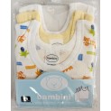 Rib Knit Print Sleeveless Tank Top Shirt 3-Pack