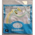 2-Ply Terry White with Pastel Trim Infant Drool Bibs