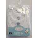 Rib Knit White Sleeveless Tank Top Onezie 3-Pack