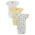 Preemie Variety Short Sleeve Onezie 3-Pack