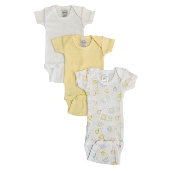 Girls Preemie Short Sleeve One Piece Bodysuit Onezies 