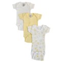 Preemie Variety Short Sleeve Onezie 3-Pack