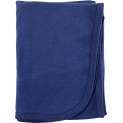 Navy Interlock Receiving Blanket