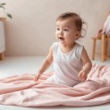 Pastel Interlock Receiving Blanket