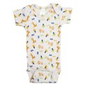 Zebra Print Short Sleeve Onezie