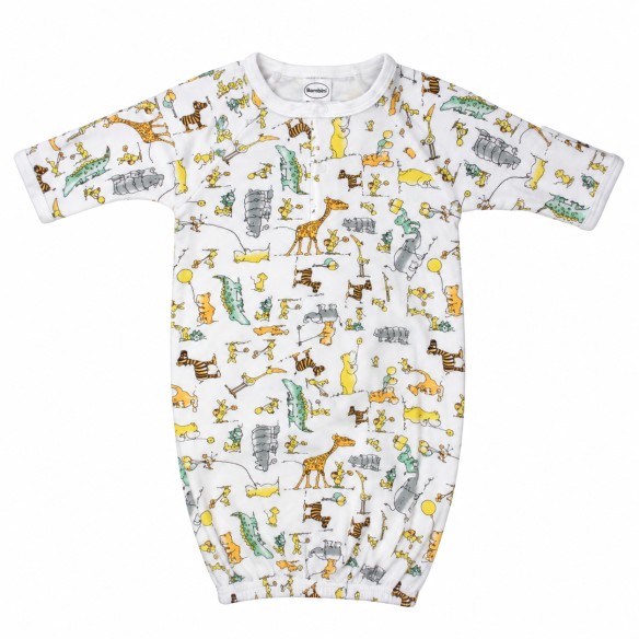 Infant Gowns Girls Butterfly Print