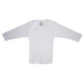 Rib Knit White Long Sleeve Lap T-Shirt 3-Pack