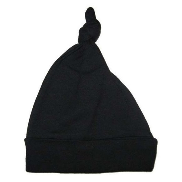 Knotted Baby Cap - Black