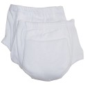 Rib Knit White Training Pants 2-Pack