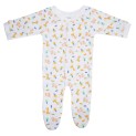 Terry Print Closed-Toe Sleep & Play