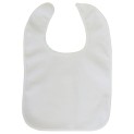 White 2-Ply Terry Full-Size Infant Bib