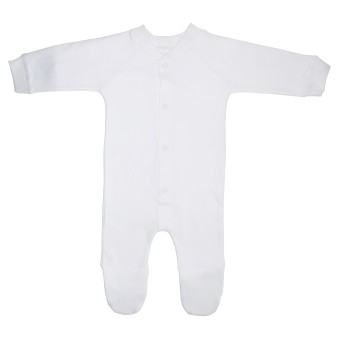 Interlock White Closed-Toe Sleep & Play