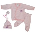 4-Piece Fleece Gift Set - Pink