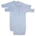 Preemie Boy's Rib Knit Gown Solid Color 2-Pack