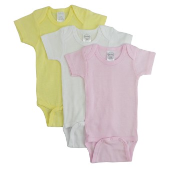 Short Sleeve One Piece - Girls Variety Pastels