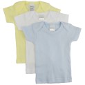 Boy's Rib Knit Pastel Short Sleeve T-Shirt 3-Pack