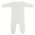 Interlock White Union Suit Long Johns