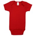 Red Interlock Short Sleeve Onezie