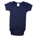 Navy Interlock Short Sleeve Onezie