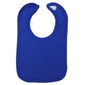2-Ply Interlock Solid Blue Infant Bib