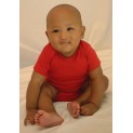 Red Interlock Short Sleeve Onezie