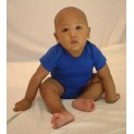 Blue Interlock Short Sleeve Onezie