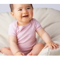 Girl's Rib Knit Pastel Short Sleeve Onezie 3-Pack