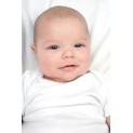 Preemie Rib Knit White Short Sleeve Onezie 3-Pack