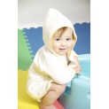 White Terry Hooded Bath Robe 