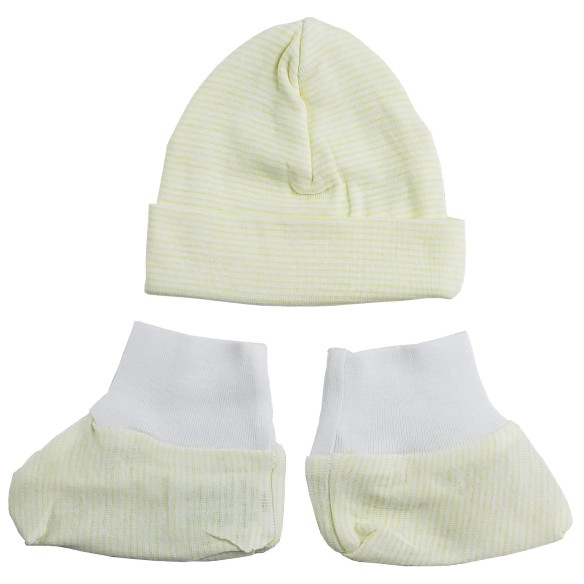 Baby Cap &  Bootie Set - Assorted Prints
