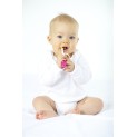 Girl's Rib Knit Pastel Long Sleeve Onezie 3-Pack