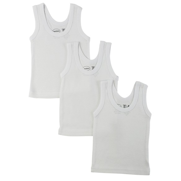 White Sleeveless Tank Top Shirts