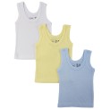 Boy's Rib Knit Pastel Sleeveless Tank Top Shirt 3-Pack