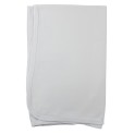 White Interlock Receiving Blanket