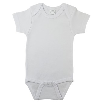 Newborn Short Sleeve One Piece - White