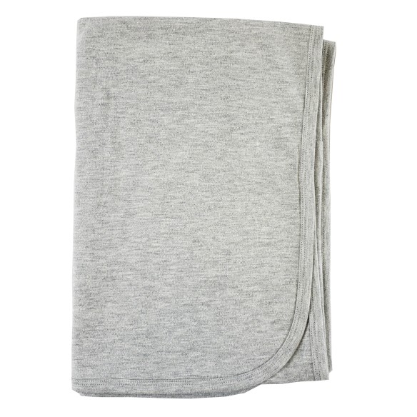 White Interlock Receiving Blanket