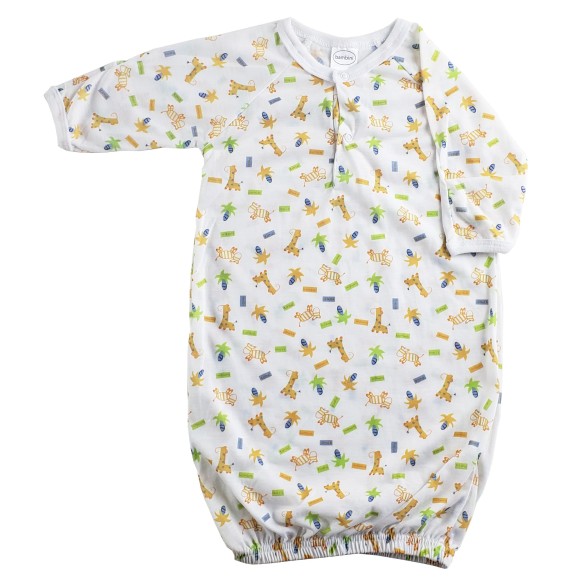 Preemie Unisex Print Flame Resistant Gown