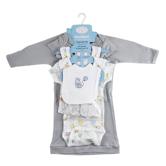Bunny Print 7 Piece Gift Set