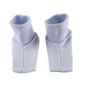White Rib Knit Infant Booties Set
