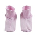 White Rib Knit Infant Booties Set