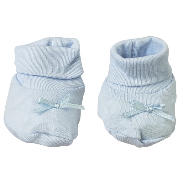 Preemie Rib Knit Infant Booties Set