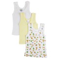 Rib Knit Print Sleeveless Tank Top Shirt 3-Pack